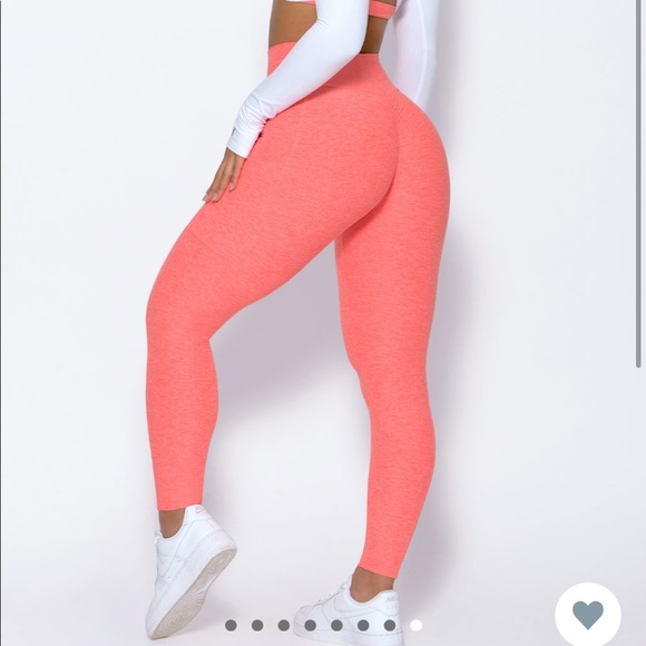 Bombshell Sportswear Curves Leggings - Coral - Picture 10 of 10